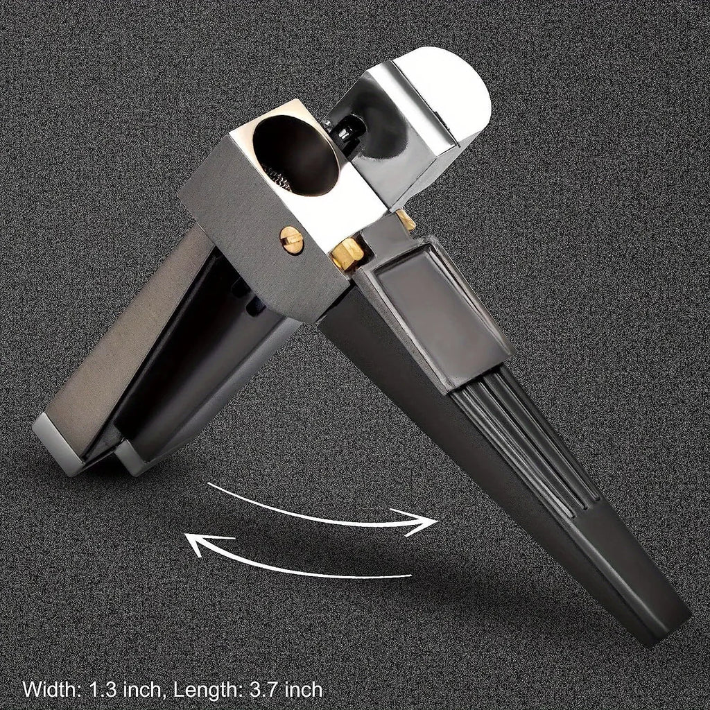 Dual-Function Retro Metal Lighter Combo Portable, with tube, foldable, soft flame. Fits smoking, camping, BBQ, kitchen—practical for men (No Fuel).premium next gen mecha rocker lighter