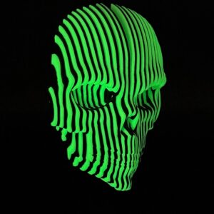 2025 Cool 3D Printed Glow-in-The-Dark Quantum Skull | Luminous Toy Decor for Halloween, Party & Home | Unique Holiday Gift for Teens & Adults