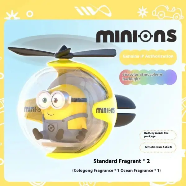 2025 Cute Minion Car Air Vent Aromatherapy | Funny Cartoon Decor, Air Freshener Clip for Car | Yellow Dwarf Design, Gift for Teens & Car Lovers - Image 2