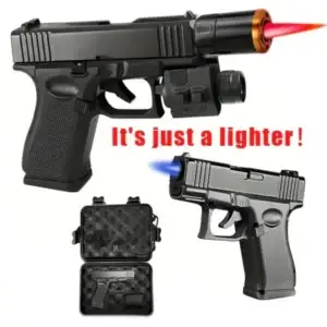 (Gas Not Included) Windproof ButaneLighter Refillable Torch Ligher For Cooking & Daily Use,OutdoorFun Fathersdaygift Kitchen Metal