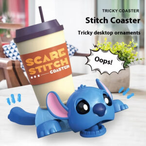 2025 Disney Funny Turtle Coaster - Press & Stare Interactive Gag | Creative Desktop Decor for Office, School & Home | Stationery Gift Set for Disney Fans