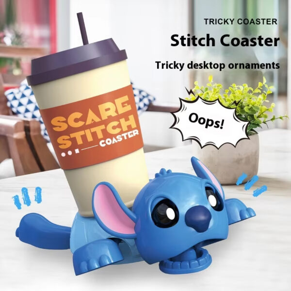 2025 Disney Funny Turtle Coaster - Press & Stare Interactive Gag | Creative Desktop Decor for Office, School & Home | Stationery Gift Set for Disney Fans