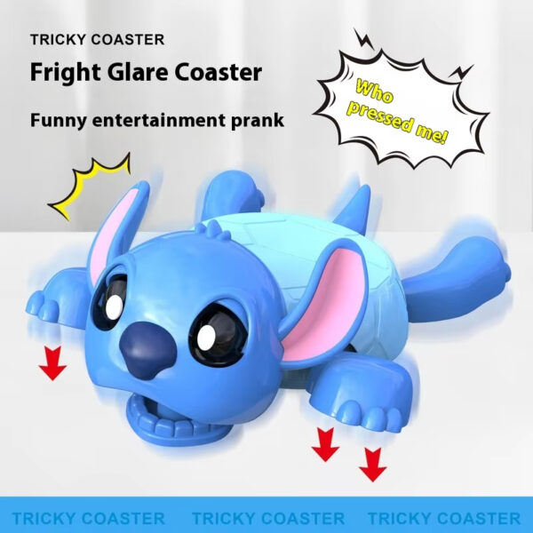 2025 Disney Funny Turtle Coaster - Press & Stare Interactive Gag | Creative Desktop Decor for Office, School & Home | Stationery Gift Set for Disney Fans - Image 3