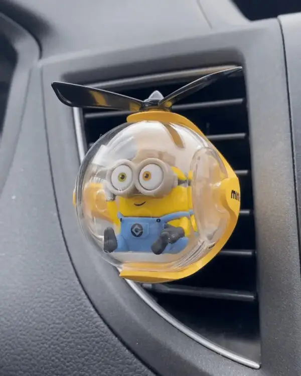 2025 Cute Minion Car Air Vent Aromatherapy | Funny Cartoon Decor, Air Freshener Clip for Car | Yellow Dwarf Design, Gift for Teens & Car Lovers - Image 4