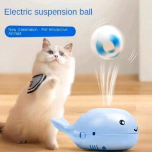 Whale Float Electric Cat Toy – Self - Entertaining, Boredom Relief, Intelligence Enrichment, Funny Pet Supplies for Interactive Play