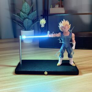 In Stock Dragon Ball Z Magnetic Night Light – Vegeta Saiyan Figure, Anime Peripheral Desktop Decor, Ideal Toy Gift for Fans