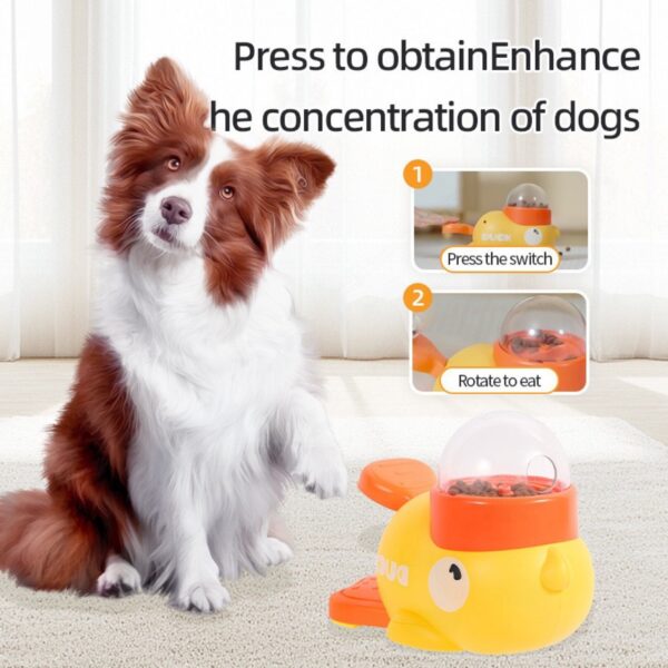 Duck-Shaped Pet Feeder - Eco-Friendly & Non-Toxic Design with Safe Paint, Interactive Foraging Toy to Stimulate Natural Hunting Instincts, Ideal for Cats & Small Dogs, Indoor Pet Enrichment Gadget - Image 2