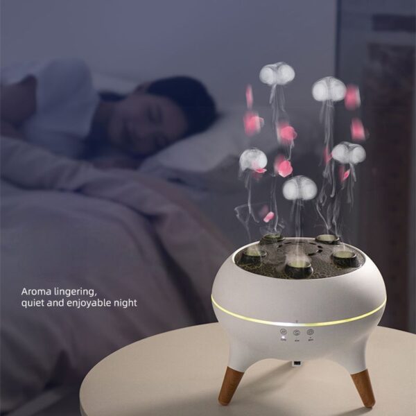 Portable Jellyfish - Design Air Humidifier – Remote Control, Dynamic Fragrance Mist & Decorative Night Light, Ideal for Home & Office, Creative Decorative Appliance - Image 2