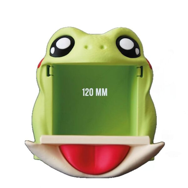 Frodrick the Frog 3D Printed Toilet Paper Holder – Interactive Design with Big Eyes & Red Cheeks, Sturdy Roll Storage, Unique Quirky Decor for Frog Lovers, Modern Bathroom Organizer - Image 6