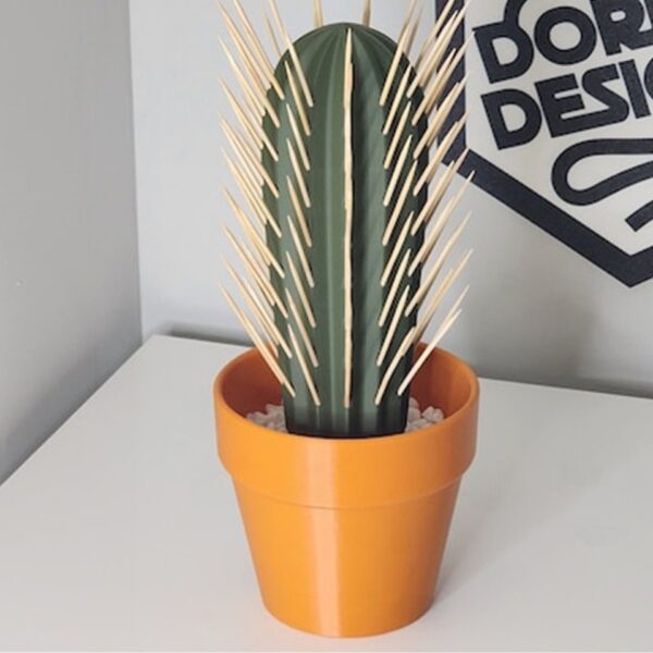 3D Printed Cactus Toothpick Holder & Dispenser – Fun Quirky Decor for Home/Office/Desktop, Ideal Gift for Friends & Cactus Lovers, Creative 3D Craft Accent - Image 2