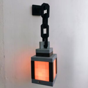 25CM Minecraft Luminous Lantern Night Light – Rechargeable, Bedroom Atmosphere Creator, Same - Style Game Peripheral for Kids' Room Decor